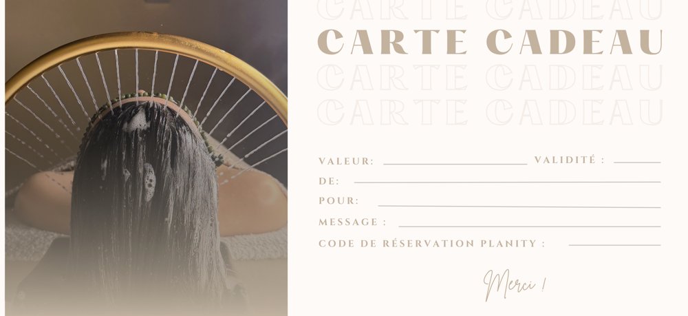 Carte cadeau C&S Nancy Head Spa — verso