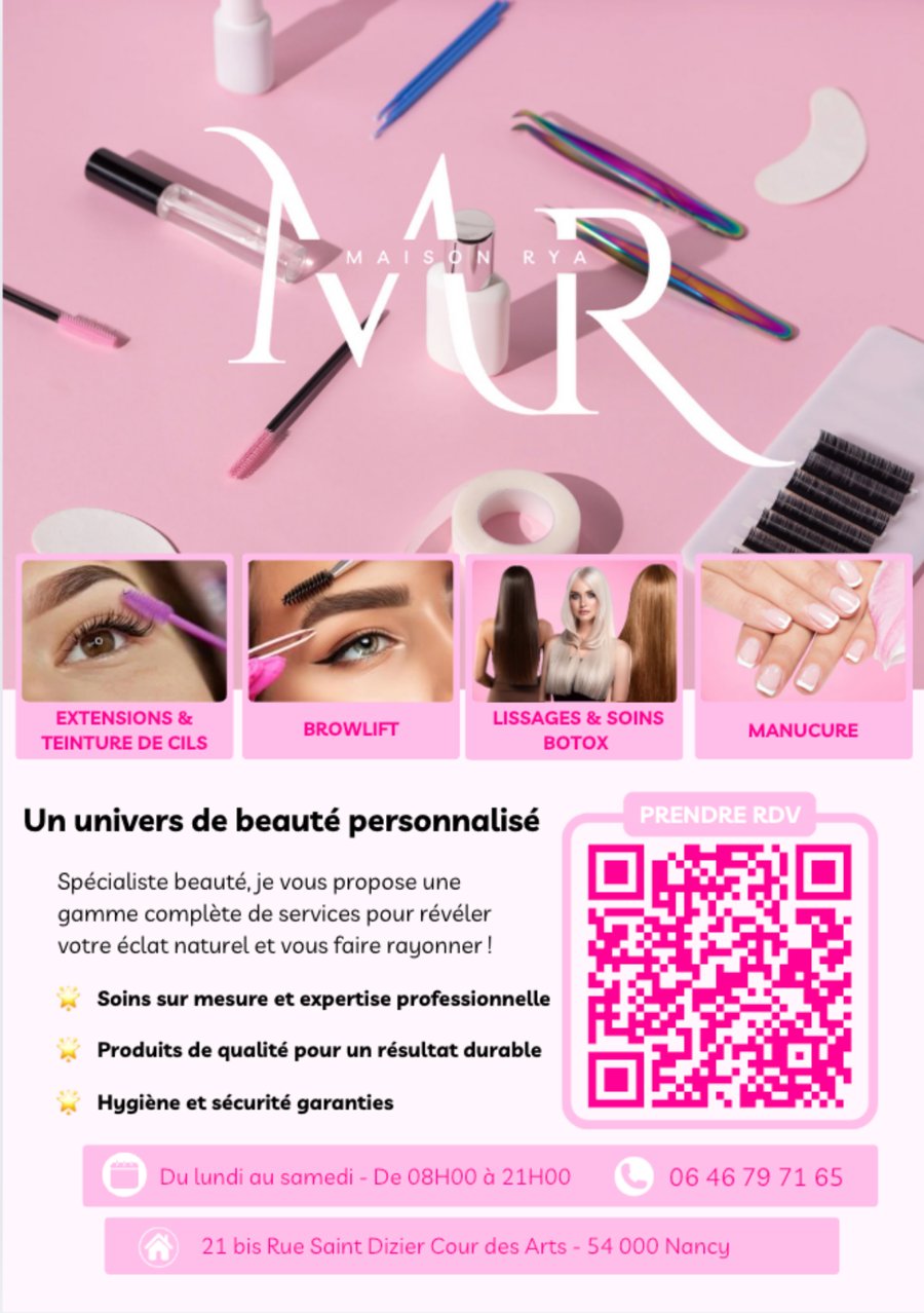 Flyer Maison Rya — recto